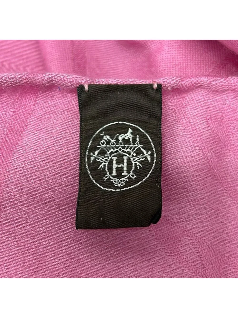 Hermes Shawl New Bliss Pink Cashmere Silk Scarf - Picture 2 of 8